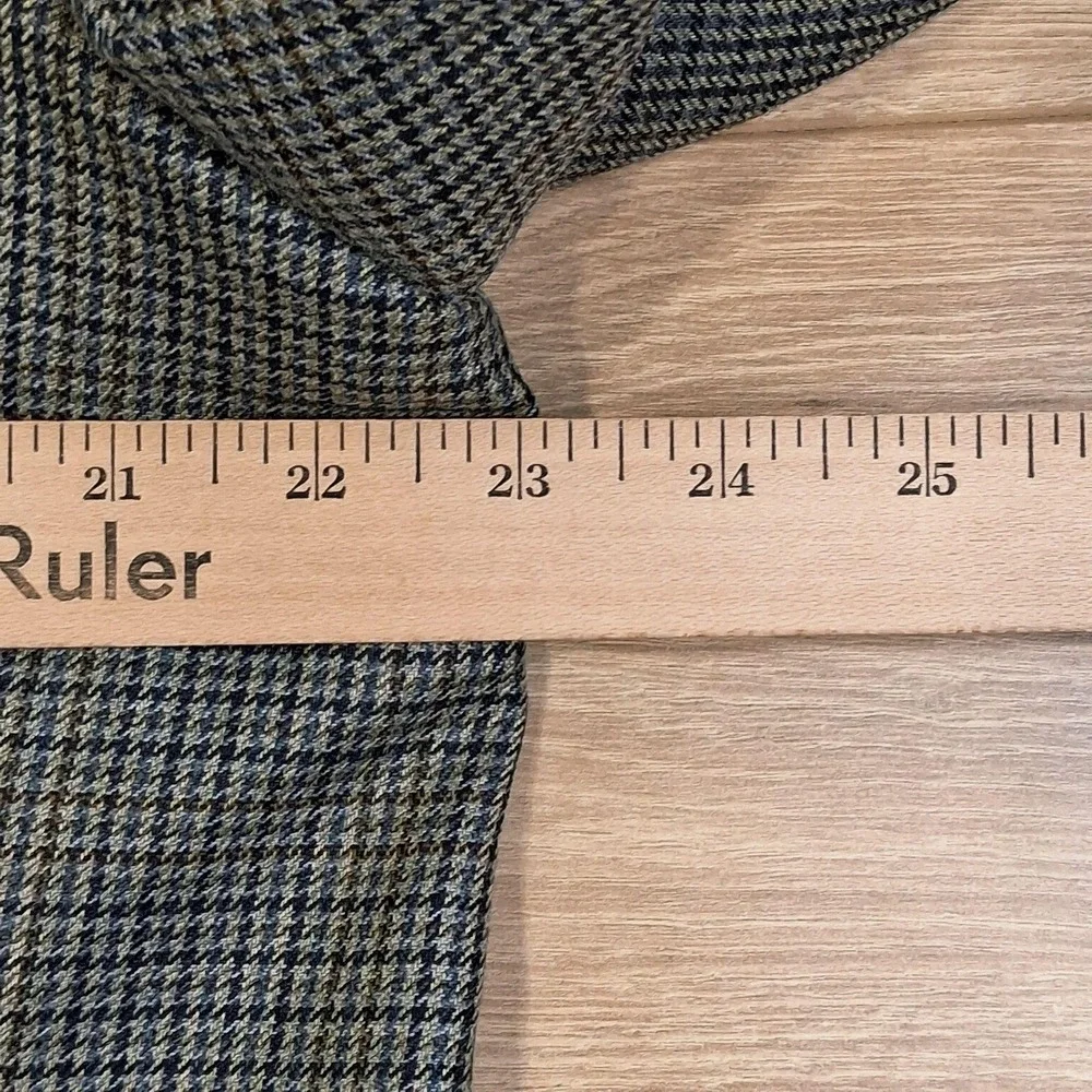 Ralph Lauren Blazer Mens 43R Gray Check Sport Coat Jacket Wool Silk Canada